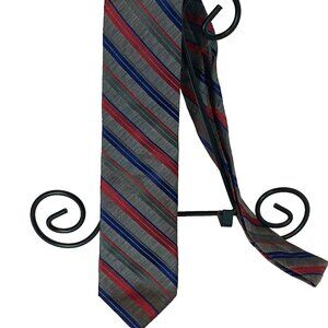 SCABAL Men’s Gray Striped Silk Necktie 58" x 3" New